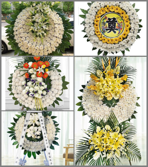 四川眉山洪雅县柳江镇杨村村花圈速递